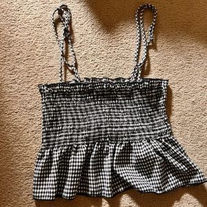 Fashion Nova Gingham Tank Top XS